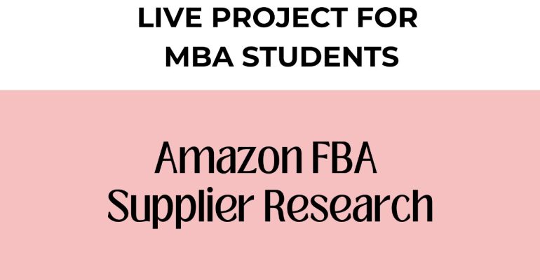 Amazon FBA Supplier Research