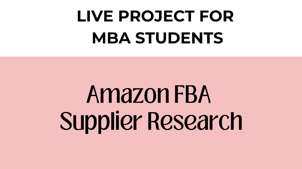 Amazon FBA Supplier Research